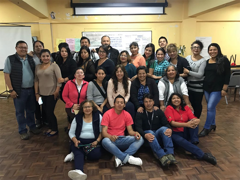 Formación de formadores Aflatoum  docentes centro del muchacho trabajador, Quito