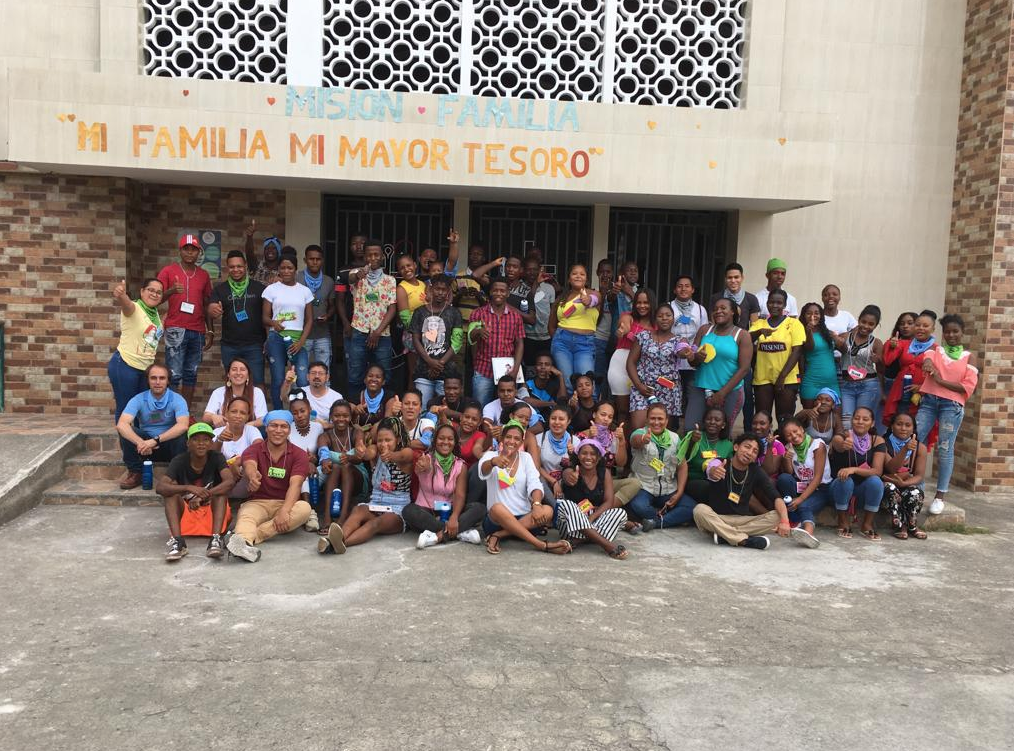 Participantes del proyecto Jóvenes Constructores en San Lorenzo ACNUR – FUNDER, Esmeraldas